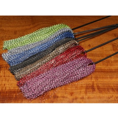 Hareline Micro Barred Voodoo Fibers Black Barred