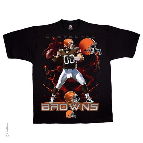 CLEVELAND BROWNS New with tags QUARTERBACK T-Shirt JOHNNY MANZIEL FOOTBALL - Picture 1 of 1