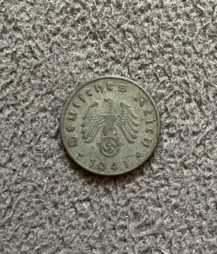 1941 WW2 Germany 3rd Reich 5 / Five Reichspfennig Circulated