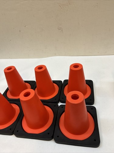 6 Pack Howies Hockey Weighted Cone 6 Inch - 6" tall Orange Cone - Picture 3 of 4