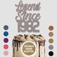 Personalised Birthday Cake Topper Legend Since Any Year Glitter Cake Decor  UK