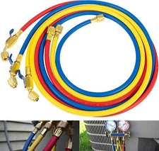 29986 Plus II 72" Hose 1/4" Compact Ball Valve End Refrigerant Charging Hose