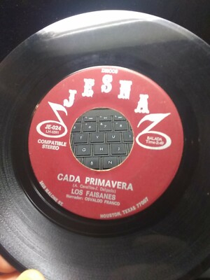 Super Rare Balero Discos Latin 45 Cada Primavera JESNA Houston Label No Reserve