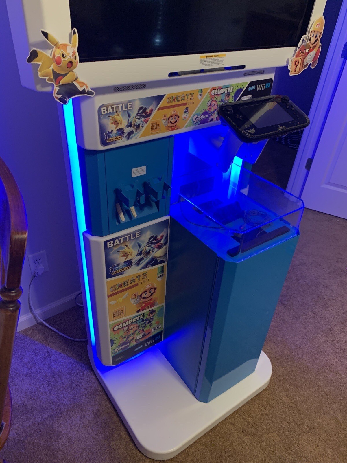 Genuine Nintendo Wii U DEMO KIOSK GREAT CONDITION Full Unit! See