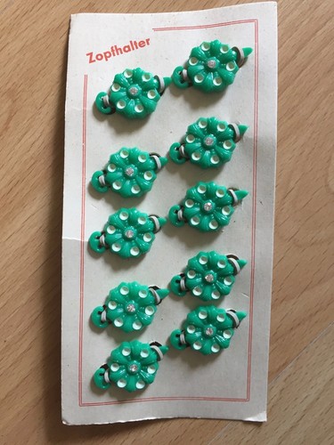 orig.DDR Vintage Zopfhalter/Haarspangen/Haargummi's, incl.n.Gummi's,80'er J 47,
