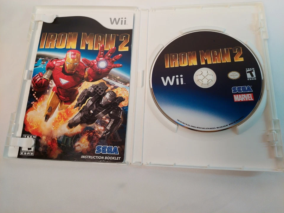 Iron Man 2 II Nintendo Wii Complete with Manual by Sega Tested Video Game Marvel - Image 3 of 4