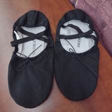 OLORA Women's Canvas Ballet Shoes Dance Slippers Split Sole Practice Shoes fo...