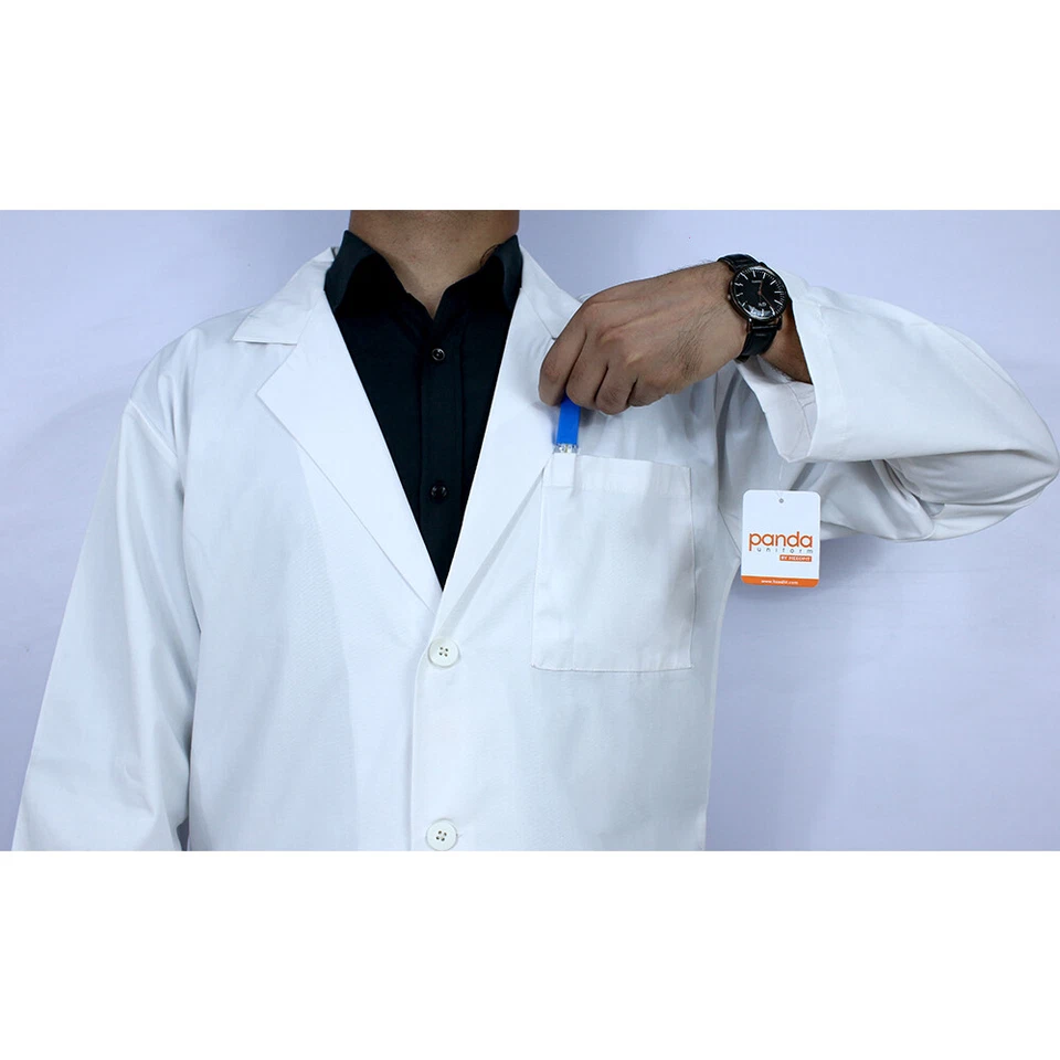 Panda Uniform By Heedfit Professional Unisex White Lab coat 38" FREE SHIPPING! - Image 4 of 4