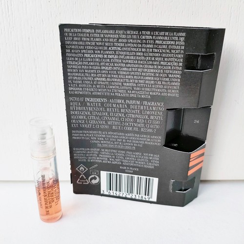 Emporio Armani Stronger With You Intensely EDP Pour Homme mini Spray, 1.2ml, NEW - Picture 2 of 4