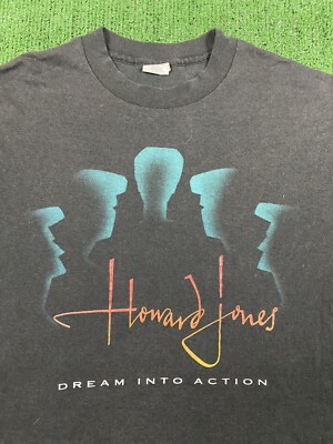 HOWARD JONES Vintage 1985 Dream Into Action Concert Tour T HOWARD JONES Vintage 1985 Dream Into Action Concert Tour T