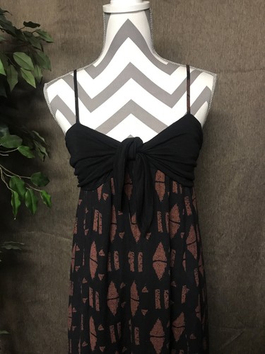 Free People Hi Low Maxi Dress Size Small Black - Picture 2 of 7