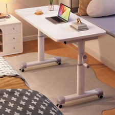 Rolling Standing Desk Sit Stand Table Adjustable Computer Desk Mobility Aid Desk