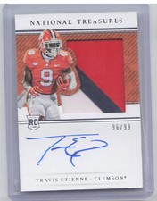 2021 National Treasures Collegiate #97 Travis Etienne Jr. RC Patch Auto #/99