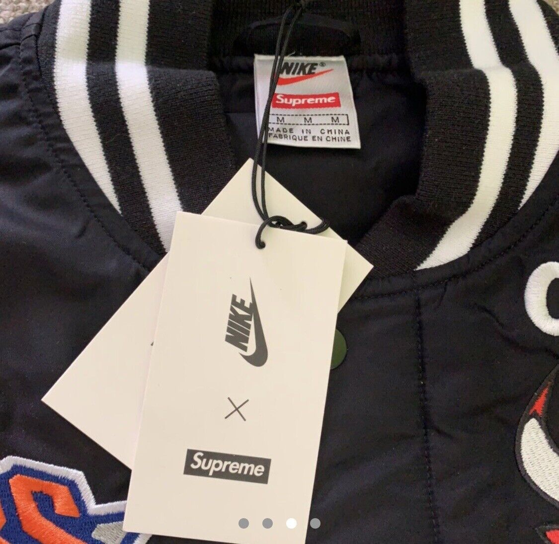 Supreme Nike NBA Teams Warm-Up Jacket Denim Size Medium