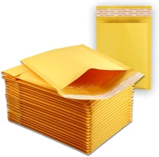 50 Size #0000 4X6 Small Kraft Bubble Mailers Self Sealing Bulk Padded Shipping S