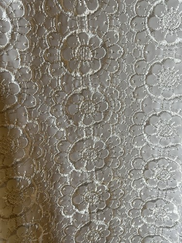 Vintage 60's Embroidered Lace Wedding Dress • Twiggy • Long • Small - Picture 5 of 20