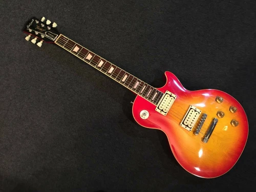 Used Aria Pro ii LS-500D Cherry Sunburst MIJ Vintage Les Paul Standard Rose FB