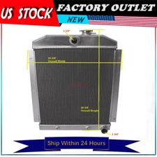 3rows Aluminum Radiator For Chevrolet Truck Pickup 3100/3600/3700/3800 1947-1954