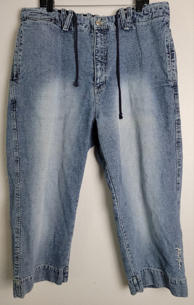 Vintage Phat Farm Jeans Mens Wide Leg Baggy Hip Hop Capis Vintage Phat Farm Jeans Mens Wide Leg Baggy Hip Hop Capis