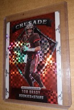 2021 Panini Rookies & Stars Football Tom Brady #CR-2 Crusade Red Plaid Prizm