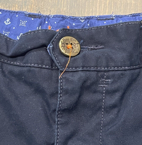 BAKER By Ted Baker Boy’s Navy Blue Nautical Trim Adjustable Waist Chino Shorts 7 - Picture 3 of 8