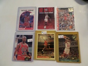 Michael Jordan 6 card lot-with free bonus card