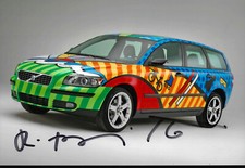 Romero Britto Autogramm signed 20x30 cm Bild