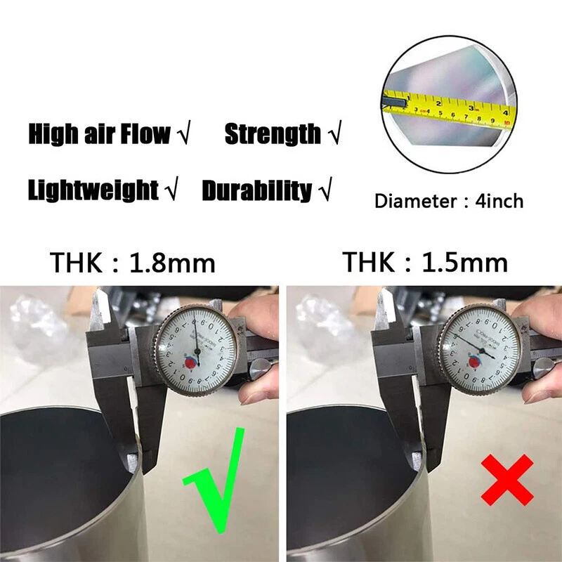 4" Cold Air Intake Induction Kit Filter for Ford 99-06 Silverado 1500 2500 Black Foto 4 de 4