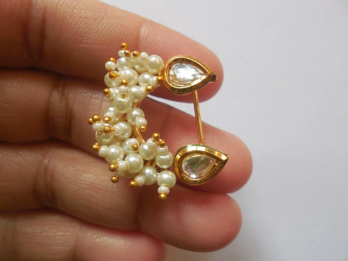 Pressing nose 2024 ring gold