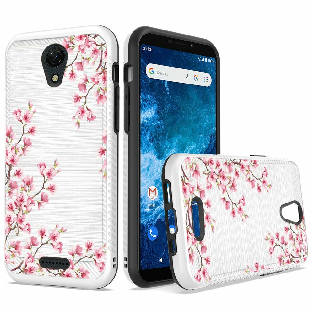 For Cricket Icon 2 U325AC (2020) Slim Design Lining Hybrid Case Phone