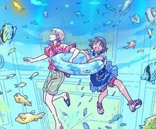 Anime deji meets girl  ichirou suzuki maise Playmat Gaming Mat