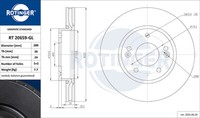 Rotinger 2X Bremsscheibe Vorne Ø280 Mm BelüFtet FüR Hyundai I30 FD 1.4 1.6 Crdi