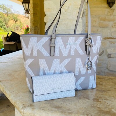 MICHAEL KORS MK MD SIGNATURE HANDBAG/ TRIFOLD WALLET Option NWT