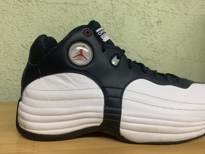 Jordan Jumpman Team 1 White Obsidian Retro Basketball Shoes 