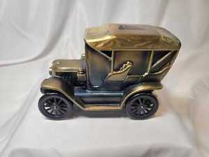 1910 Stanley Steamer Bronze Car Coin Bank New in Box with Key!  Delaware County