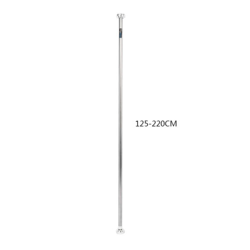 Telescopic Shower Bathroom Curtain Rail Extendable Pole Rod Stailess Steel SD - Afbeelding 1 van 11