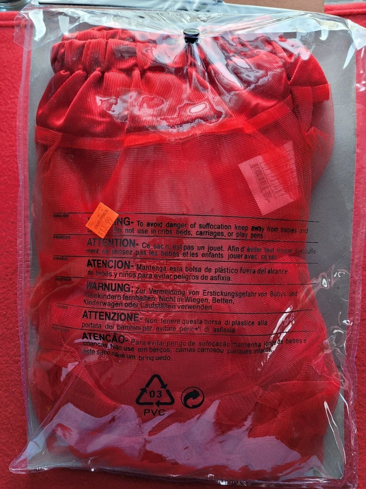 Braguita de crinolina roja para niñas Foto 4 de 4