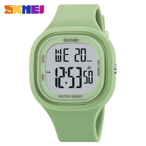 SKMEI Damen Digital LED Quarzuhr Silikonband Countdown für Kinder Jungen Mädchen - Bild 27 von 33