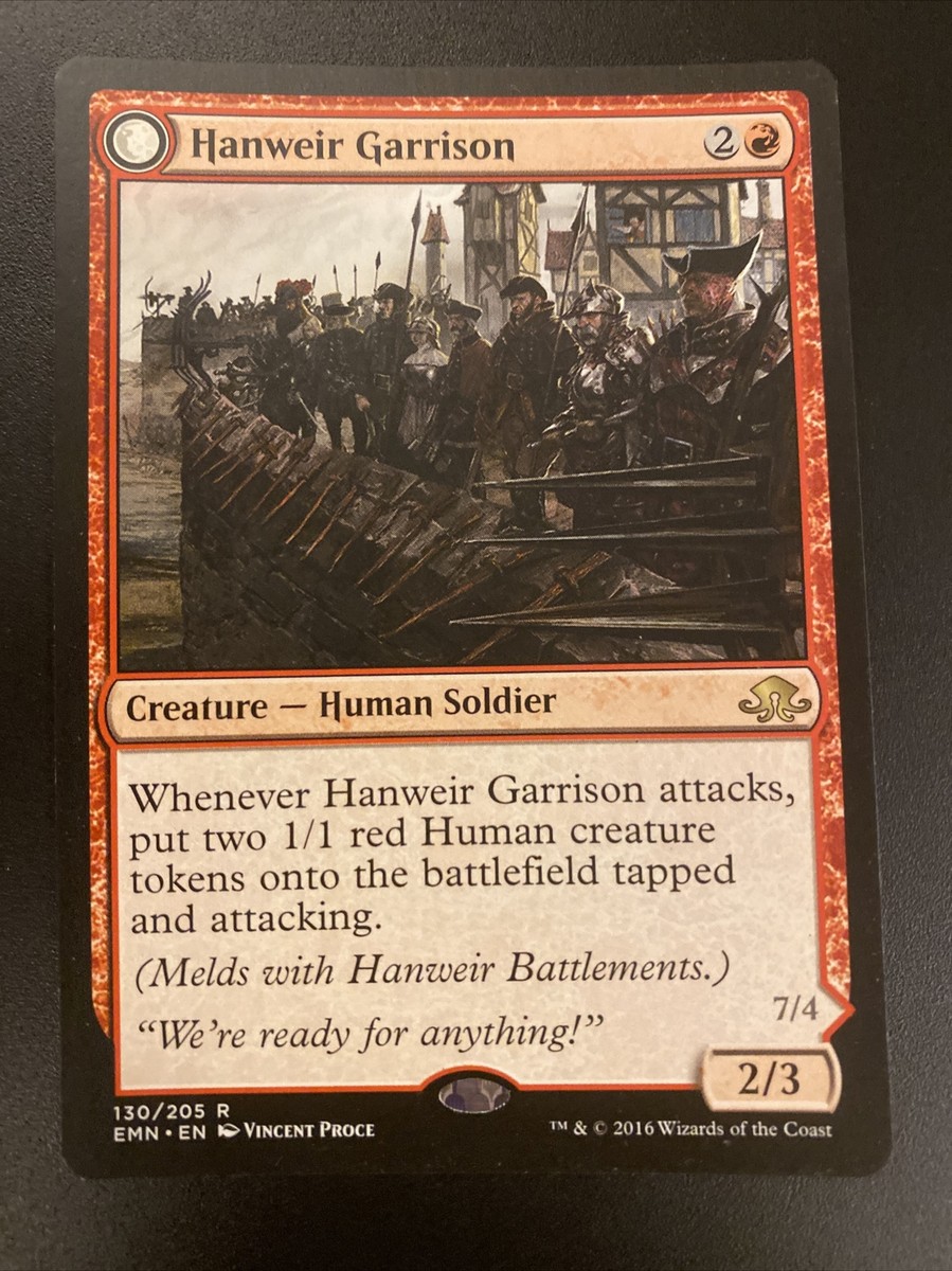 Hanweir Garrison // Hanweir the Writhing Township 1x FOIL EMN MTG Eldritch Moon Rare MINT red Hanweir Garrison // Hanweir the Writhing Township 1x FOIL EMN MTG Eldritch Moon Rare MINT red