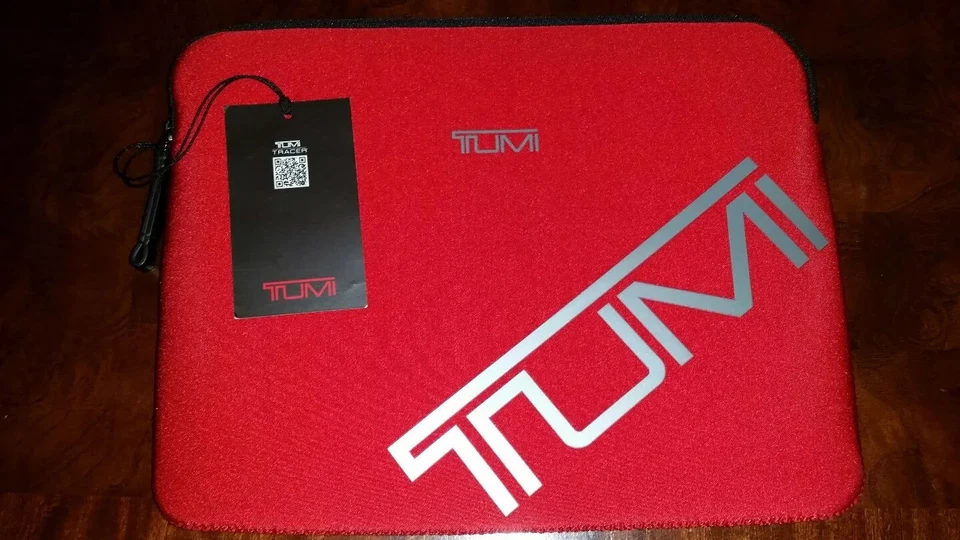 RARE Tumi Alpha Red ipad Tablet Case Laptop Sleeve Portfolio - Image 4 of 4