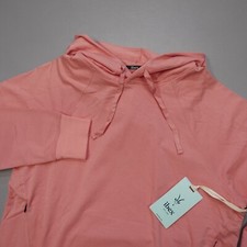 Ibex Women's Tranquil Hoodie Sweatshirt Organic Cotton Wool Blend Salmon
