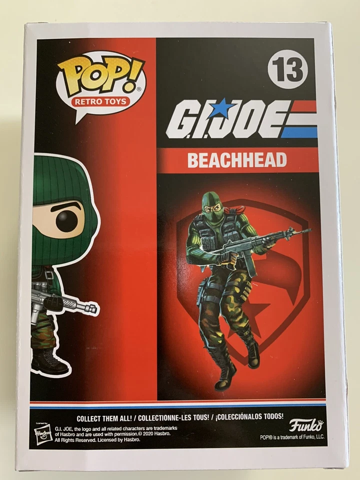Beachhead 13 ~ GI Joe ~ Funko Pop Vinyl ~ OFFICIAL 2020 NYCC Sticker + PROTECTOR - Image 3 of 4