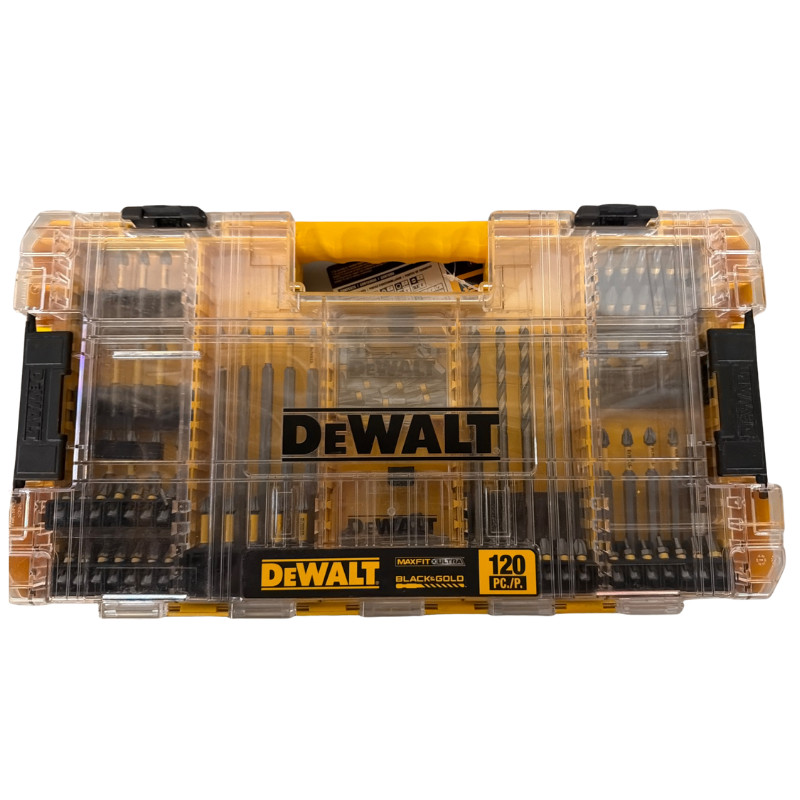DEWALT MAXFIT ULTRA Black Gold Drill Driver Bit Set Case 120 Piece