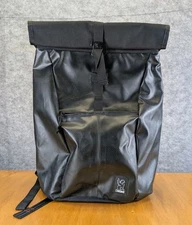 CHROME INDUSTRIES YALTA 2.0 Black Roll Top Backpack PC Sleeve Waterproof Nylon