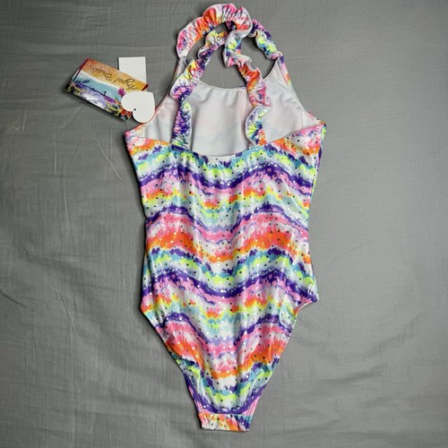 Angel Beach Girls One piece Multicolor Swimsuit Size 8 NWT - Lot Of 2 - Picture 6 of 7