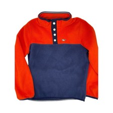 Vineyard Vines Boys Fleece 1/4 Button Shep Shirt Sweatshirt Pullover EUC Size 7
