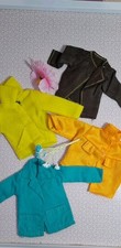 Sindy Vintage Jackets and Tops 1980s Yellow Green and Brown Bundle