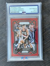 2023-24 Panini Prizm Toumani Camara Red Prizm PSA Auto /299 #164