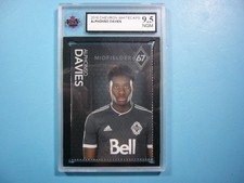 2018 CHEVRON VANCOUVER WHITECAPS MLS SOCCER CARD ALPHONSO DAVIES KSA 9.5 NGM