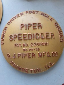Vintage Gear Or Pulley Cover(?) For Post Hole Digger Lrg Agricultural Equipment